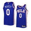 76ers tyrese maxey royal 2022 23icon edition swingman jersey