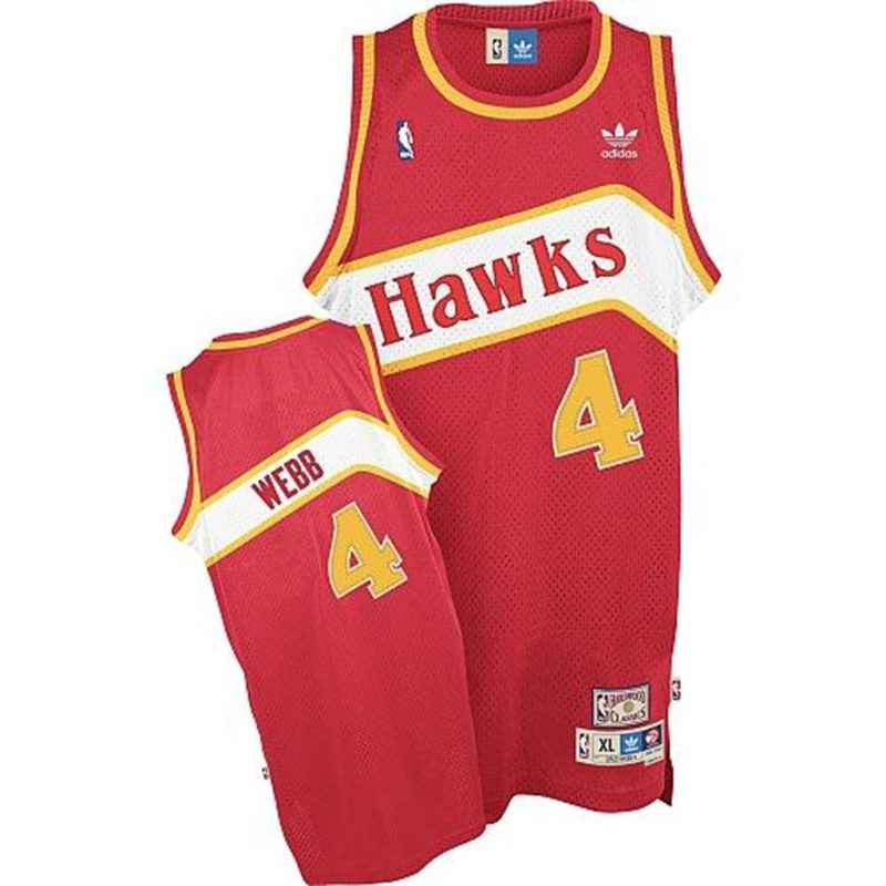 Atlanta Hawks Spud Webb Red Road Jersey