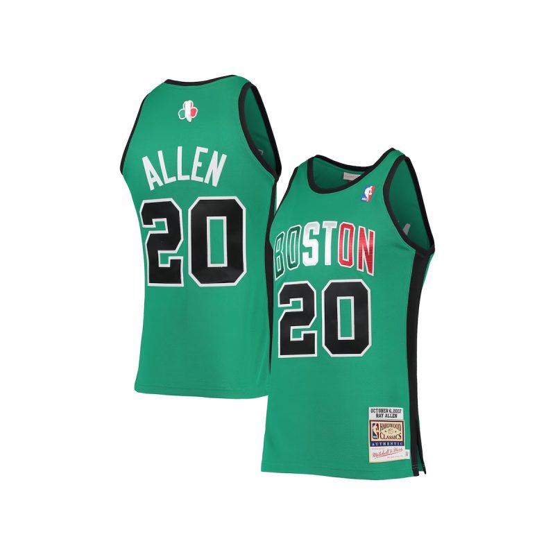 Boston Celtics Bodega X Mitchell Ness Ray Allen 20 Jersey Gold Worldwide Respect