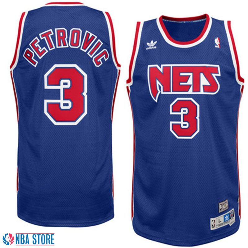 Drazen Petrovic New Jersey Nets Soul Swingman Throwback Jersey