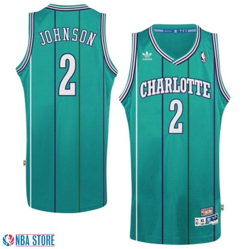 Larry Johnson Charlotte Hornets Retired Throwback Jersey