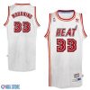 Miami Heat Alonzo Mourning White Throwback Jersey