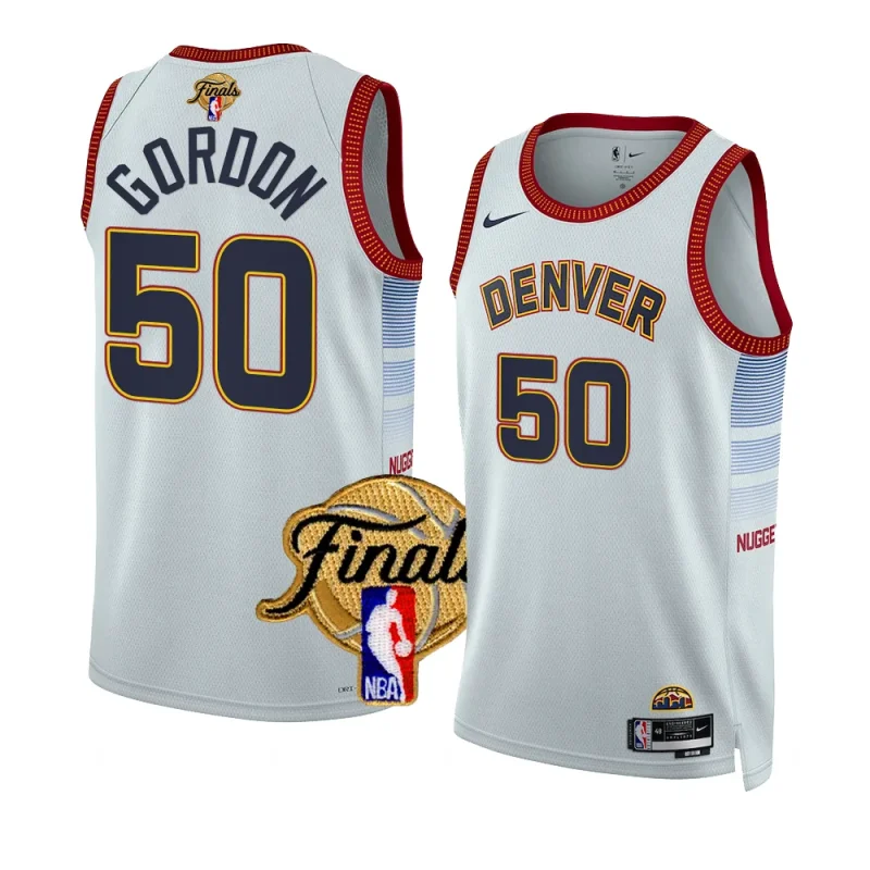 aaron gordon city edition jersey 2023 nba finals white