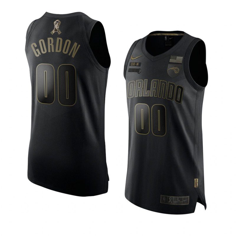 aaron gordon jersey 2020 veterans day black authentic men