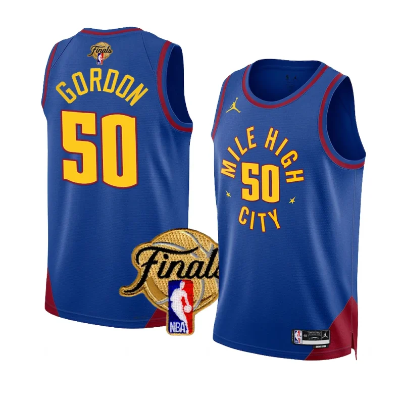 aaron gordon statement edition jersey 2023 nba finals blue