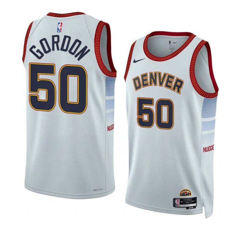 aaron gordon white city edition jersey 1