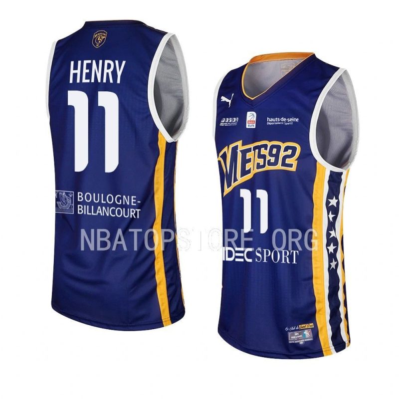 aaron henry metro 92jersey 2022 23away navy