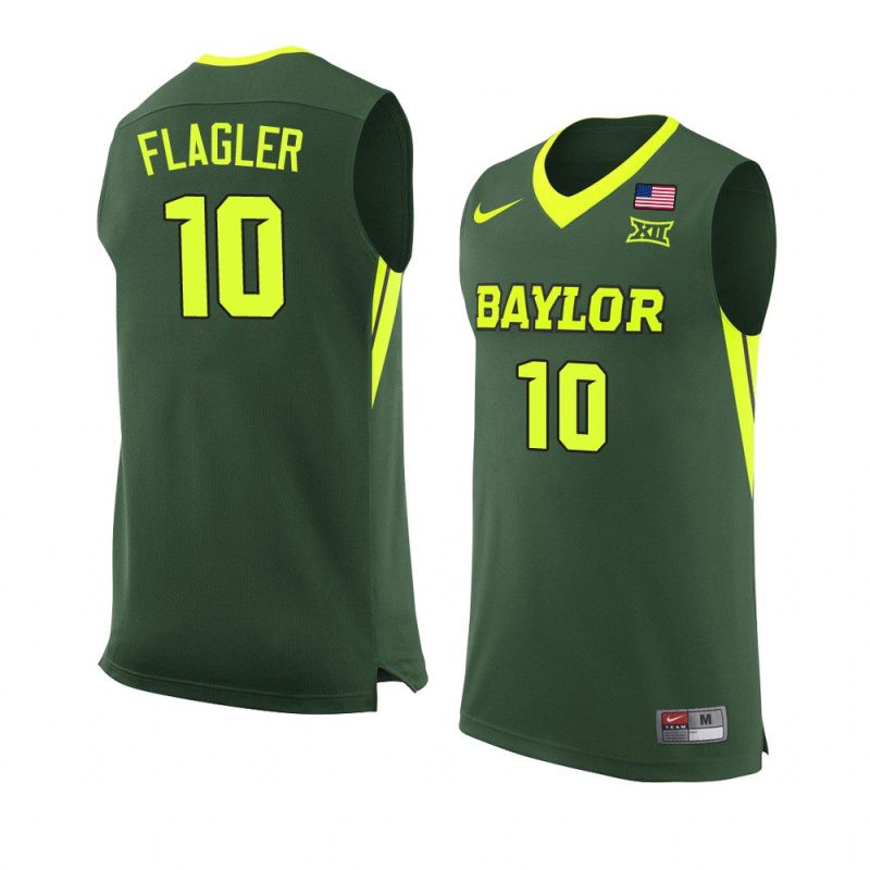 adam flagler replica jersey college basketball green