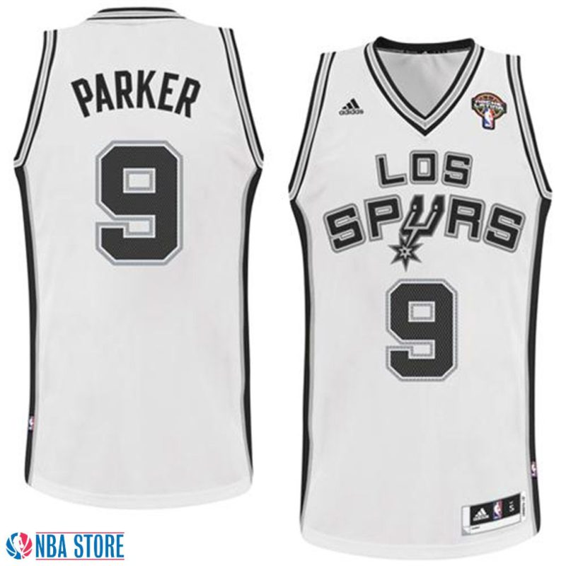 adidas Tony Parker San Antonio Spurs Latin Nights Revolution 30 Swingman Performance Jersey White