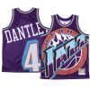 adrian dantley jazz jersey big face purple hwc men's