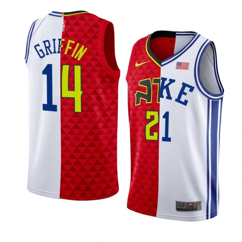 aj griffin hawks x duke split edition red whitejersey red white