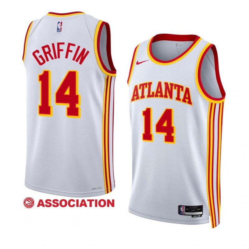 aj griffin hawksjersey 2022 23association edition whiteswingman