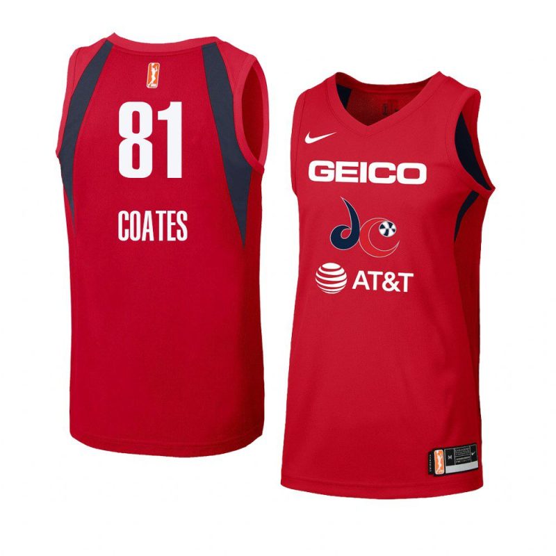 alaina coates women's jersey swingman red 2021