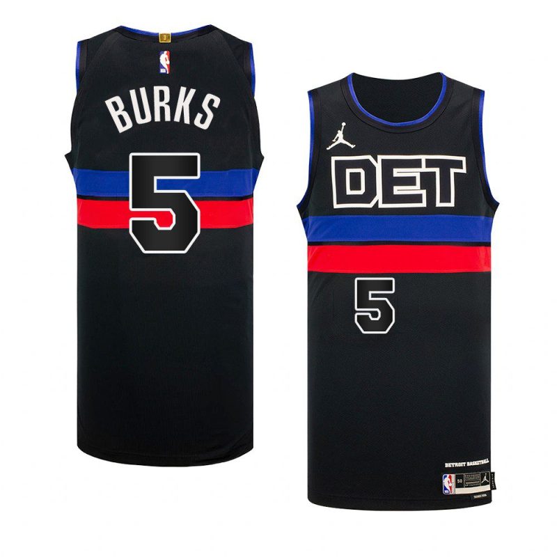 alec burks 2022 23pistons jersey statement editionauthentic black