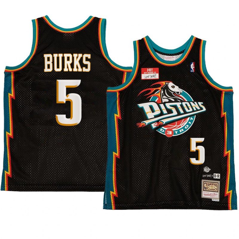 alec burks jersey bleacher remix black hardwood classics