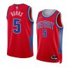 alec burks men 75th diamond jersey city edition red