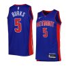 alec burks pistonsjersey 2022 23icon edition blueswingman