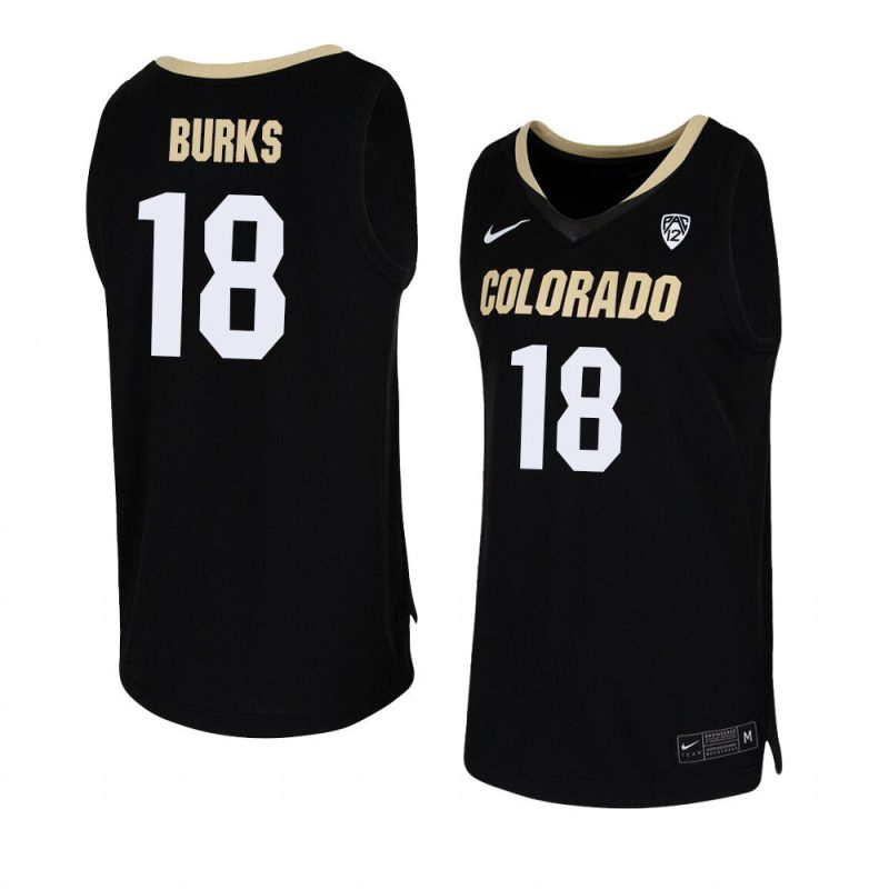 alec burks team replica jersey college basketball black