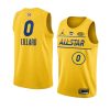 all stars damian lillard jersey nba all star game gold