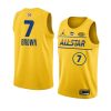 all stars jaylen brown jersey nba all star game gold