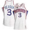 allen iverson 10th anniversary white jersey