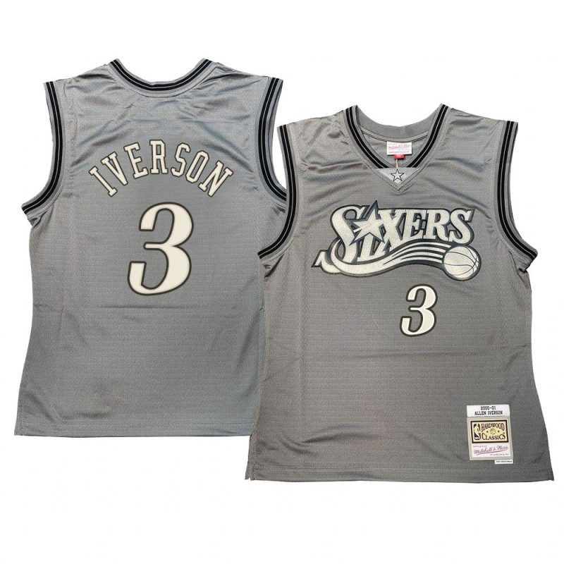 allen iverson gray hardwood classics jersey