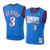 allen iverson hardwood classics swingman jersey mitchell & ness blue