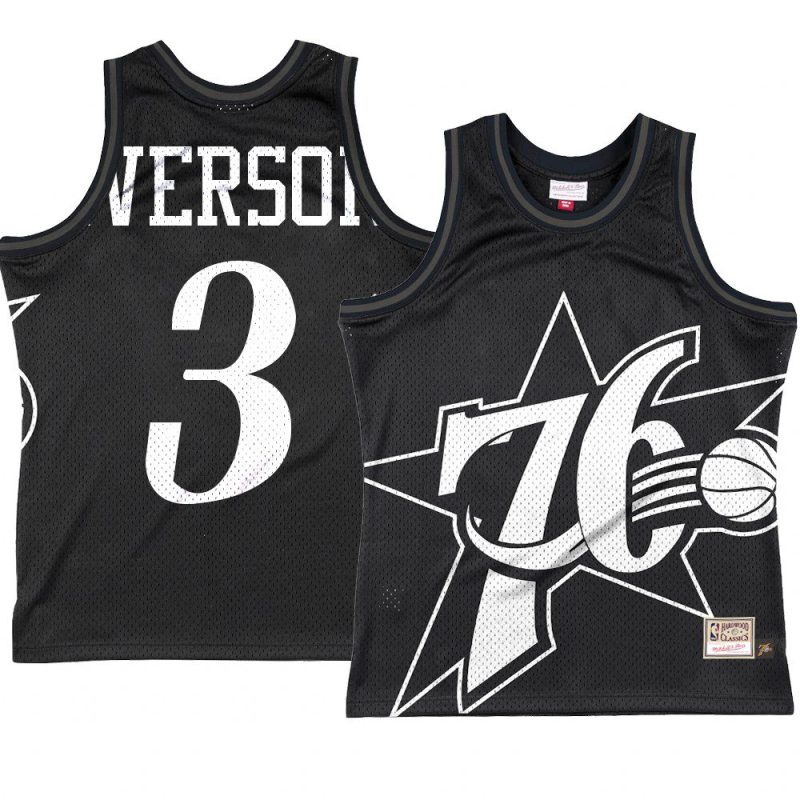 allen iverson jersey big face 3.0 black