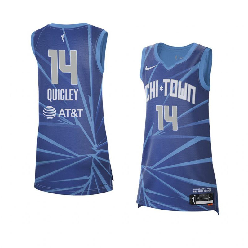 allie quigley jersey rebel edition blue 2021