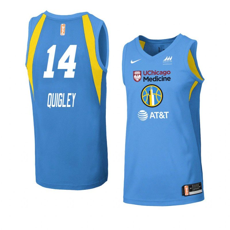 allie quigley women's jersey swingman blue 2021