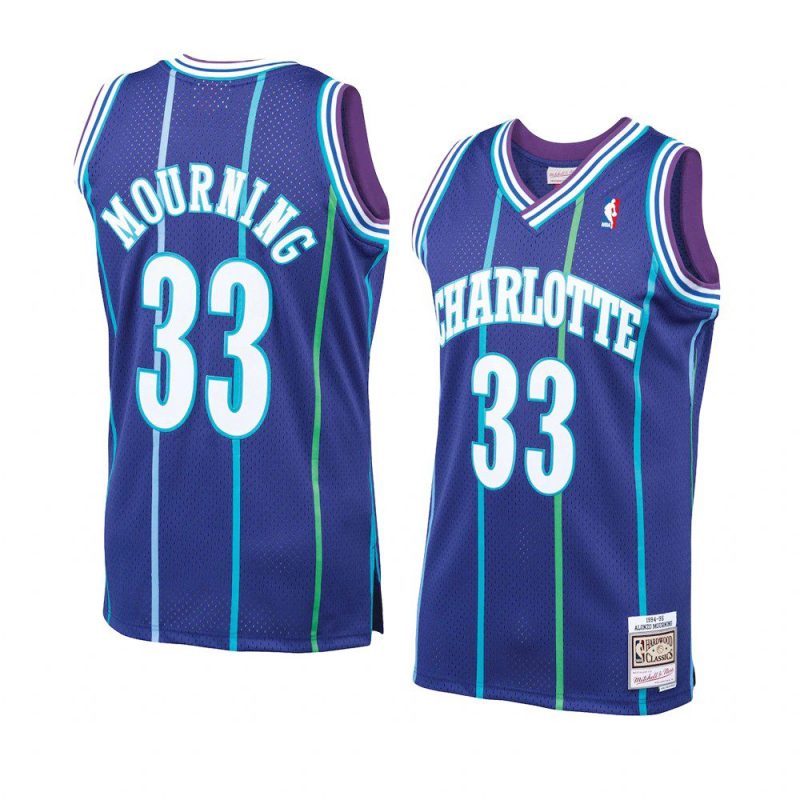 alonzo mourning jersey hardwood classics purple