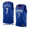 amir coffey clippersjersey 2022 23icon edition royalno.6 patch