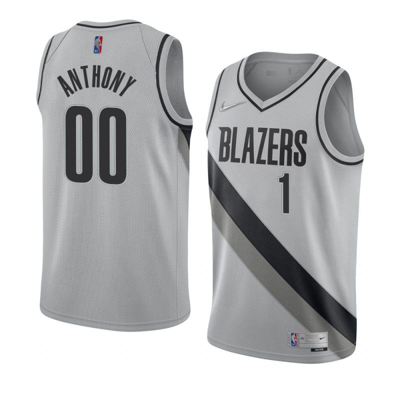 anfernee simons jersey earned edition gray swingman men's