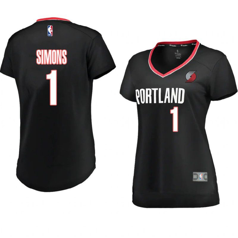 anfernee simons women's jersey icon edition black