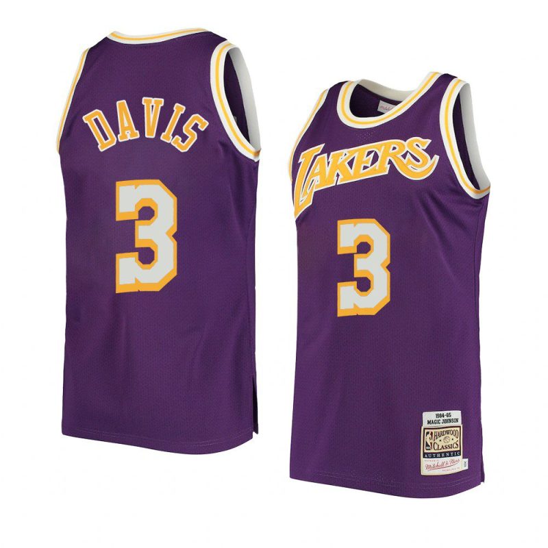 anthony davis hardwood classics authentic jersey mitchell & ness purple