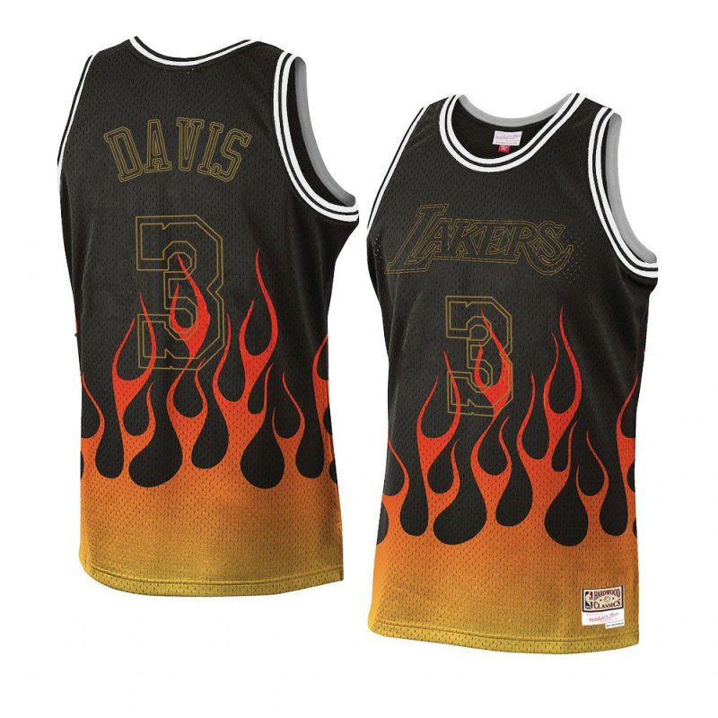 anthony davis jersey flames black