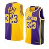 anthony davis jersey james dynamic duo purple gold split limited men