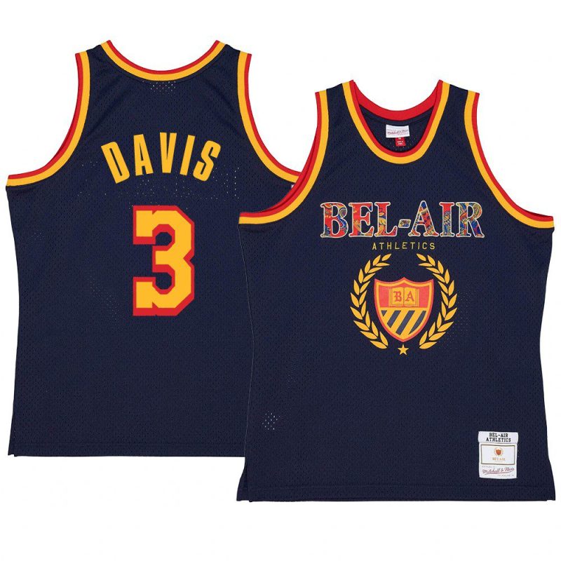 anthony davis jersey mitchell ness x bel air navy game