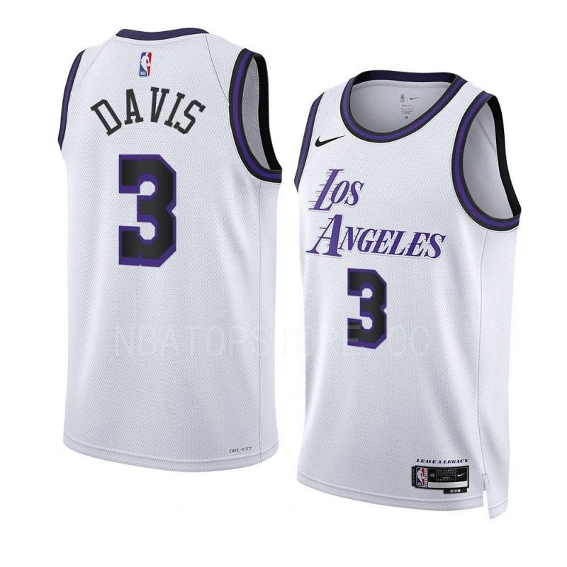 anthony davis lakersjersey 2022 23city edition white