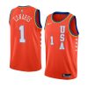 anthony edwards 2021 nba rising star jersey usa team orange