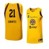 arella guirantes women's jersey swingman yellow 2021