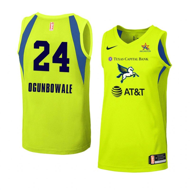 arike ogunbowale women's jersey swingman green 2020