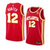 atlanta hawks de'andre hunter red icon edition jersey