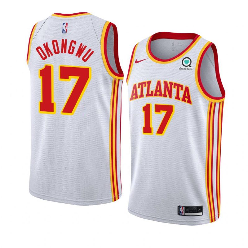 atlanta hawks onyeka okongwu white association edition jersey