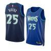 austin rivers timberwolvesjersey 2022city edition blue