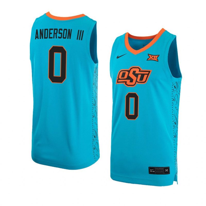 avery anderson iii alternate replica jersey basketball turquoise