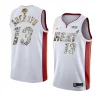 bam adebayo diamond edition jersey 2023 nba finals white