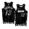 bam adebayo heat ftx arena blackjersey black