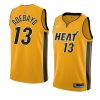 bam adebayo jersey earned edition yellow 2020 21