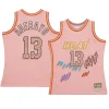 bam adebayo jersey sidewalk sketch pink hardwood classics